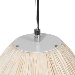 Beige paper-metal ceiling lamp 49 x 49 x 40 cm