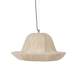 Beige paper-metal ceiling lamp 55.50 x 55.50 x 30 cm