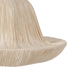 Beige paper-metal ceiling lamp 55.50 x 55.50 x 30 cm