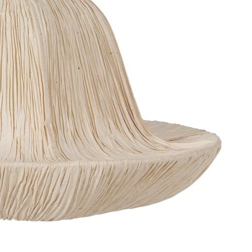 Beige paper-metal ceiling lamp 55.50 x 55.50 x 30 cm