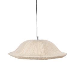 Beige paper-metal ceiling lamp 62.50 x 62.50 x 20 cm