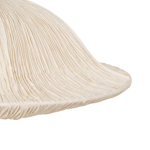 Beige paper-metal ceiling lamp 62.50 x 62.50 x 20 cm