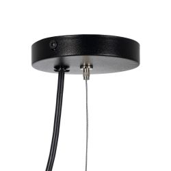 Beige paper-metal ceiling lamp 62.50 x 62.50 x 20 cm