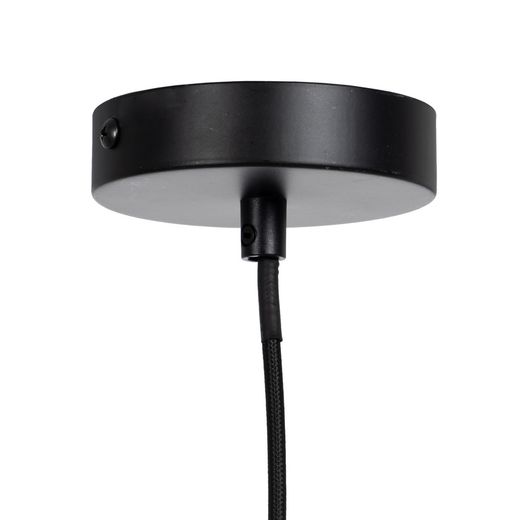 Beige fabric-metal ceiling lamp 30 x 30 x 59.50 cm