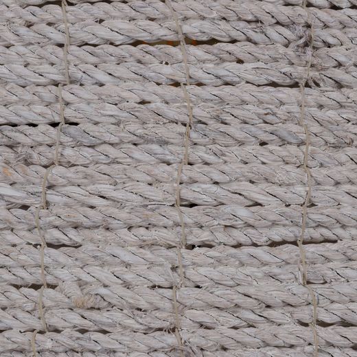 White ceiling lamp, 100% natural fiber, 43 x 43 x 52 cm
