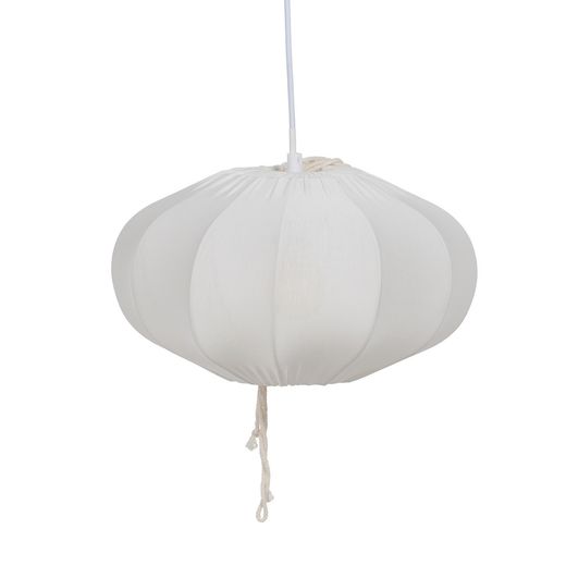 White cotton ceiling lamp, lighting 30 x 30 x 17.50 cm