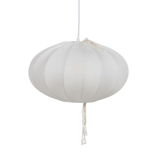 White cotton ceiling lamp, 40 x 40 x 23.50 cm