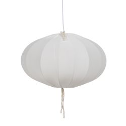 White cotton ceiling lamp, 50 x 50 x 30 cm
