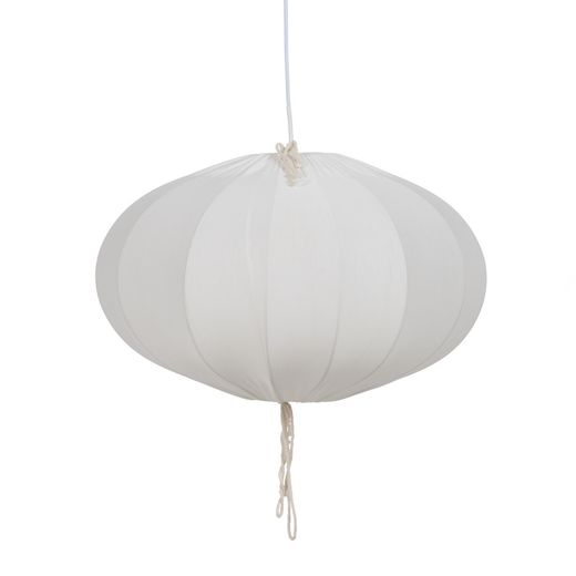 White cotton ceiling lamp, 50 x 50 x 30 cm