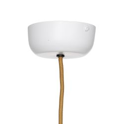 White cotton ceiling lamp, 50 x 50 x 30 cm