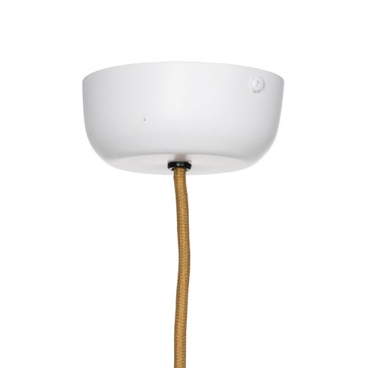 White cotton ceiling lamp, 50 x 50 x 30 cm