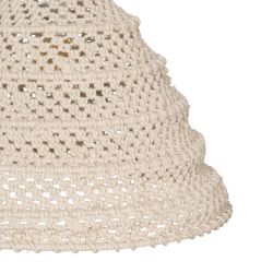 White cotton ceiling lamp, 50 x 50 x 30 cm