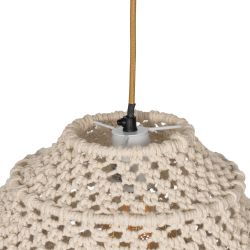 White cotton ceiling lamp, 50 x 50 x 30 cm