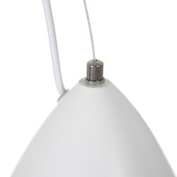 White aluminum ceiling lamp 20 x 20 x 30 cm