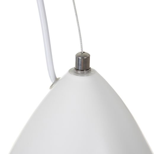 White aluminum ceiling lamp 20 x 20 x 30 cm