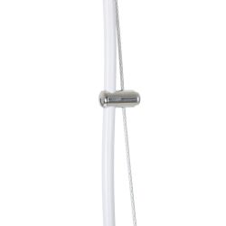 White aluminum ceiling lamp 20 x 20 x 30 cm