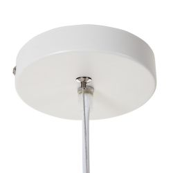 White aluminum ceiling lamp 20 x 20 x 30 cm