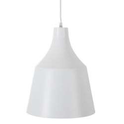 White aluminum ceiling lamp 27 x 27 x 36 cm
