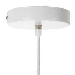 White aluminum ceiling lamp 27 x 27 x 36 cm