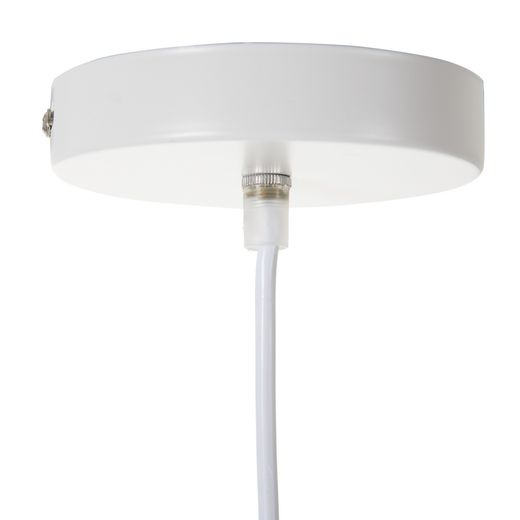 White aluminum ceiling lamp 27 x 27 x 36 cm