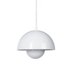 White metal ceiling lamp 20 x 20 x 15 cm