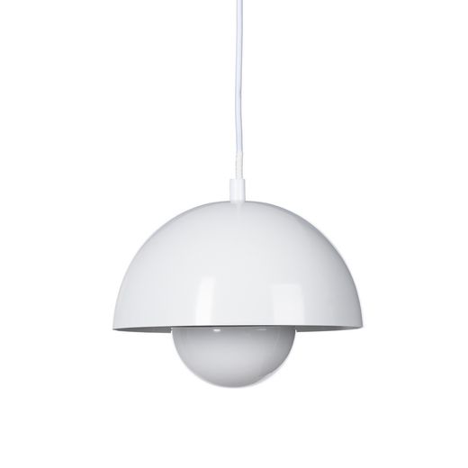 White metal ceiling lamp 20 x 20 x 15 cm