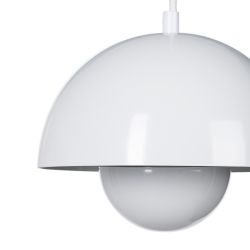 White metal ceiling lamp 20 x 20 x 15 cm