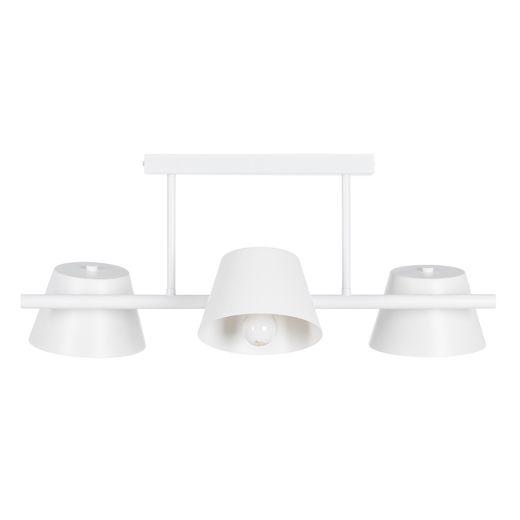 White metal ceiling lamp, lighting, 62.50 x 38 x 27.50 cm