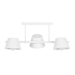 White metal ceiling lamp, lighting, 62.50 x 38 x 27.50 cm