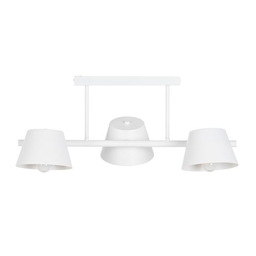 White metal ceiling lamp, lighting, 62.50 x 38 x 27.50 cm
