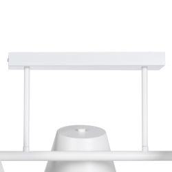 White metal ceiling lamp, lighting, 62.50 x 38 x 27.50 cm
