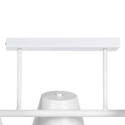 White metal ceiling lamp, lighting, 62.50 x 38 x 27.50 cm