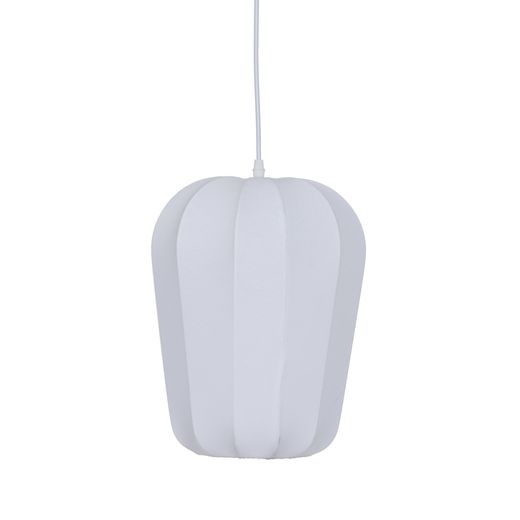 White fabric ceiling lamp 25 x 25 x 36 cm