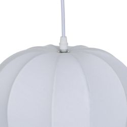 White fabric ceiling lamp 25 x 25 x 36 cm