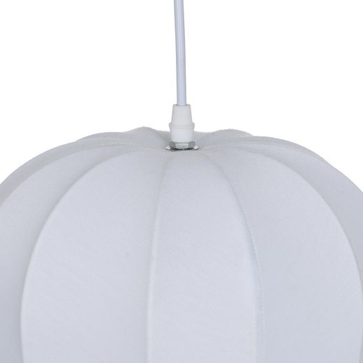 White fabric ceiling lamp 25 x 25 x 36 cm