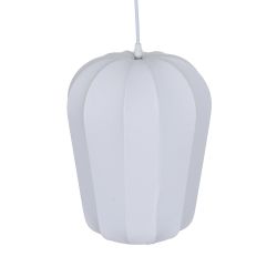 White fabric ceiling lamp 25 x 25 x 36 cm