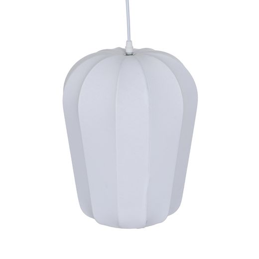 White fabric ceiling lamp 25 x 25 x 36 cm