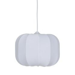 Plafonnier en tissu blanc 31 x 31 x 24 cm