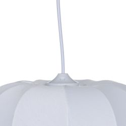 Plafonnier en tissu blanc 31 x 31 x 24 cm