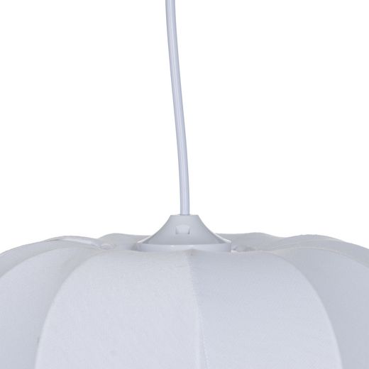 Plafonnier en tissu blanc 31 x 31 x 24 cm