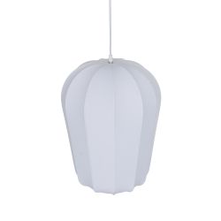 Plafonnier en tissu blanc 33 x 33 x 47 cm