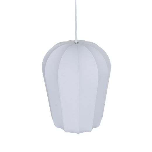 Plafonnier en tissu blanc 33 x 33 x 47 cm