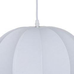 Plafonnier en tissu blanc 33 x 33 x 47 cm