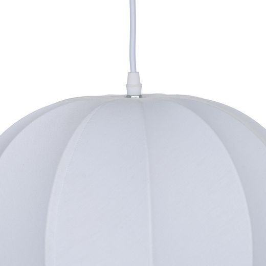 Plafonnier en tissu blanc 33 x 33 x 47 cm