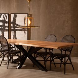 Bronze metal-glass ceiling lamp 67 x 67 x 35 cm