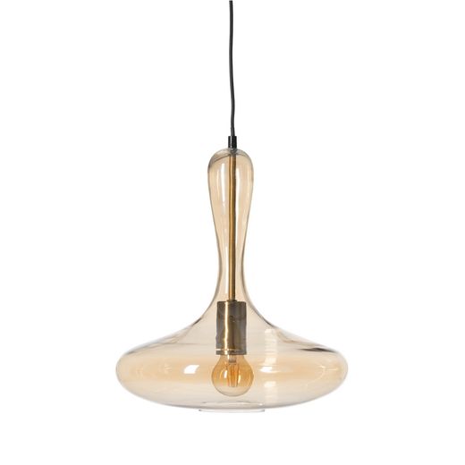 Bonbonfarbene Deckenleuchte aus Metall und Glas, 33 x 33 x 39,50 cm