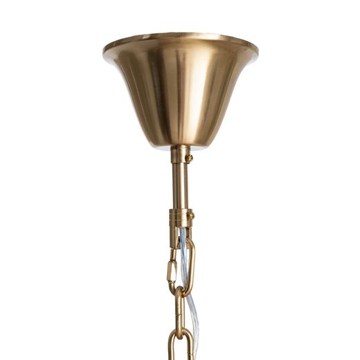 Champagnerfarbene Kristall-Deckenleuchte 64 x 64 x 53,50 cm