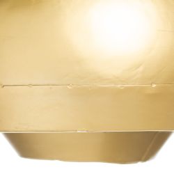 Copper and iron ceiling lamp, 30 x 30 x 20 cm
