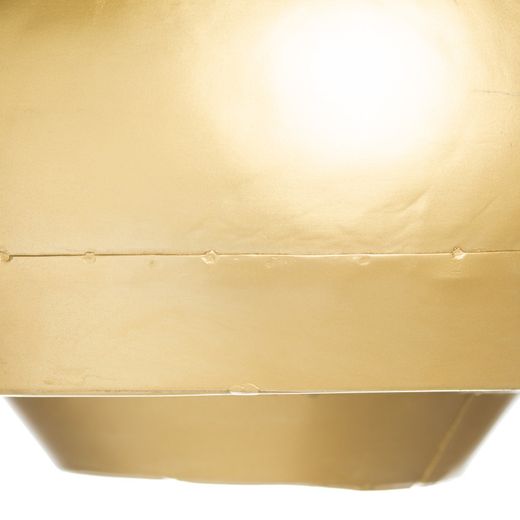 Copper and iron ceiling lamp, 30 x 30 x 20 cm