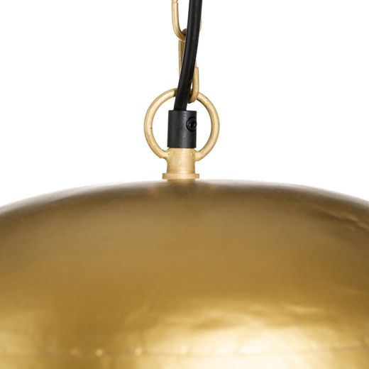 Copper and iron ceiling lamp, 30 x 30 x 20 cm